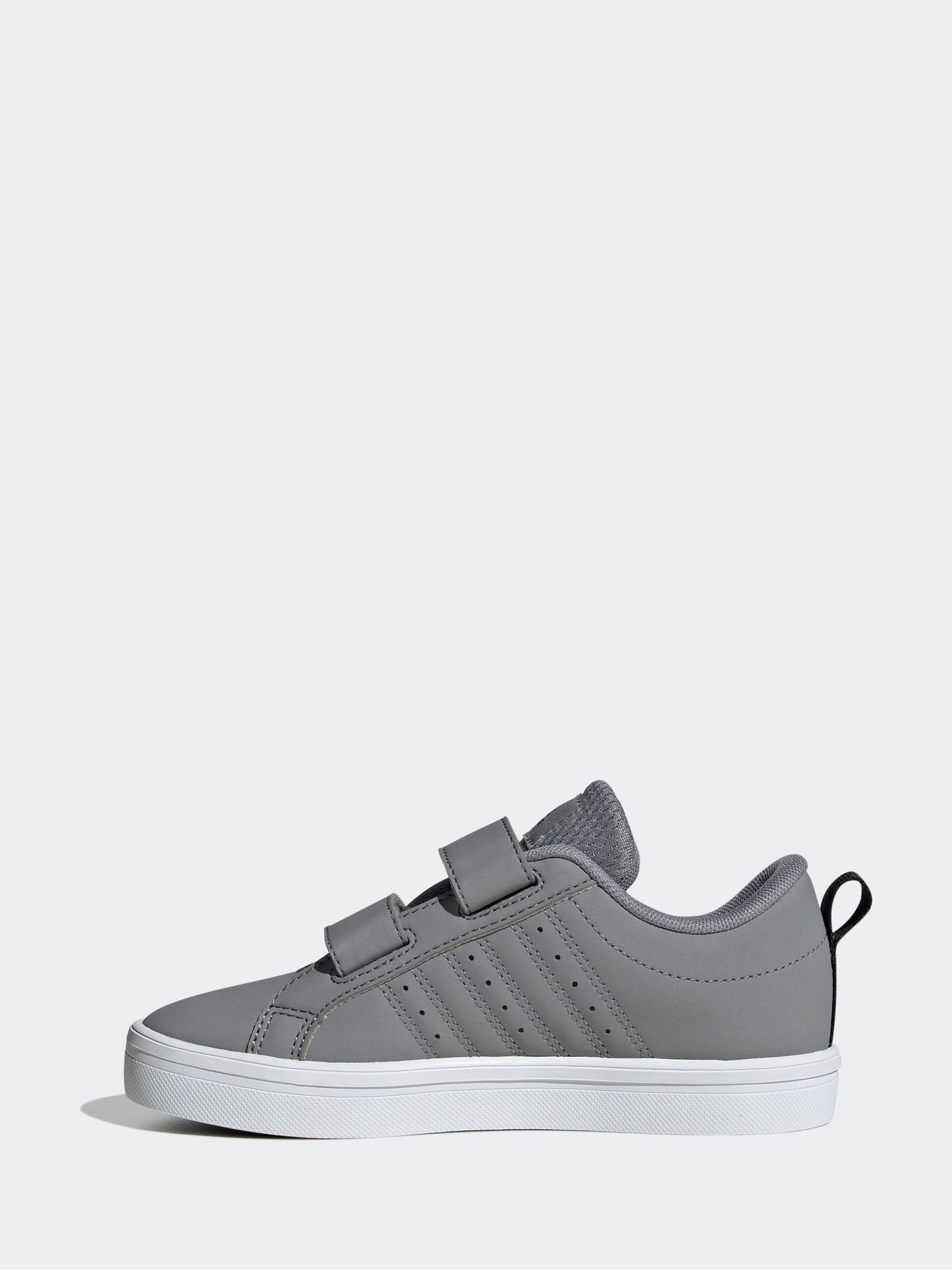 adidas Grey/Black Hook and Loop VS Pace 2.0 Kids Trainers image 4