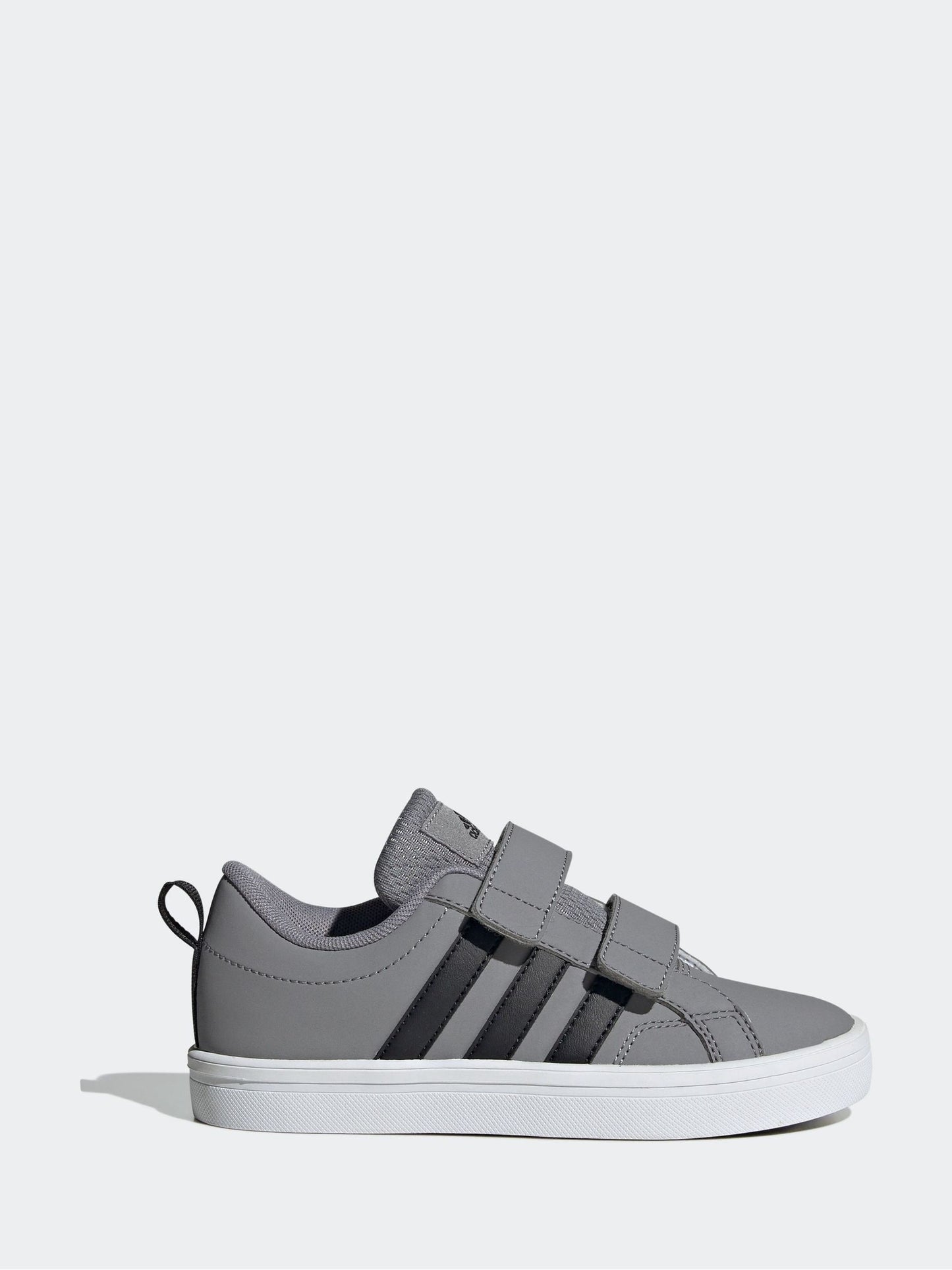 adidas Grey/Black Hook and Loop VS Pace 2.0 Kids Trainers image 1