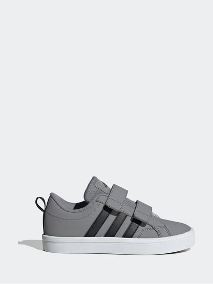 adidas Grey/Black Hook and Loop VS Pace 2.0 Kids Trainers image 1