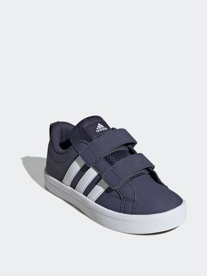 adidas Navy Blue Hook and Loop VS Pace 2.0 Kids Trainers image 3