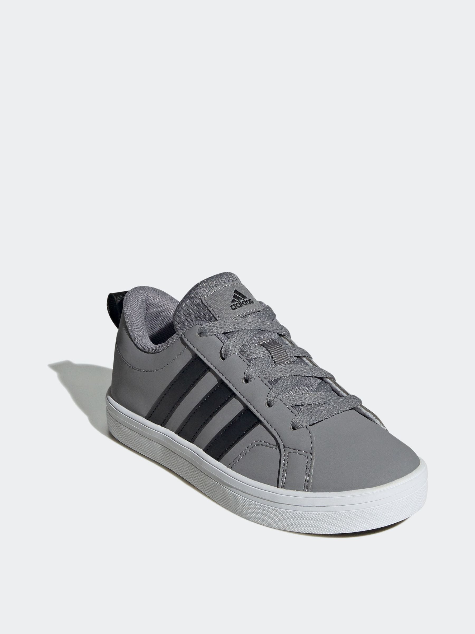 adidas Grey/Black Lace Up VS Pace 2.0 Kids Trainers image 3