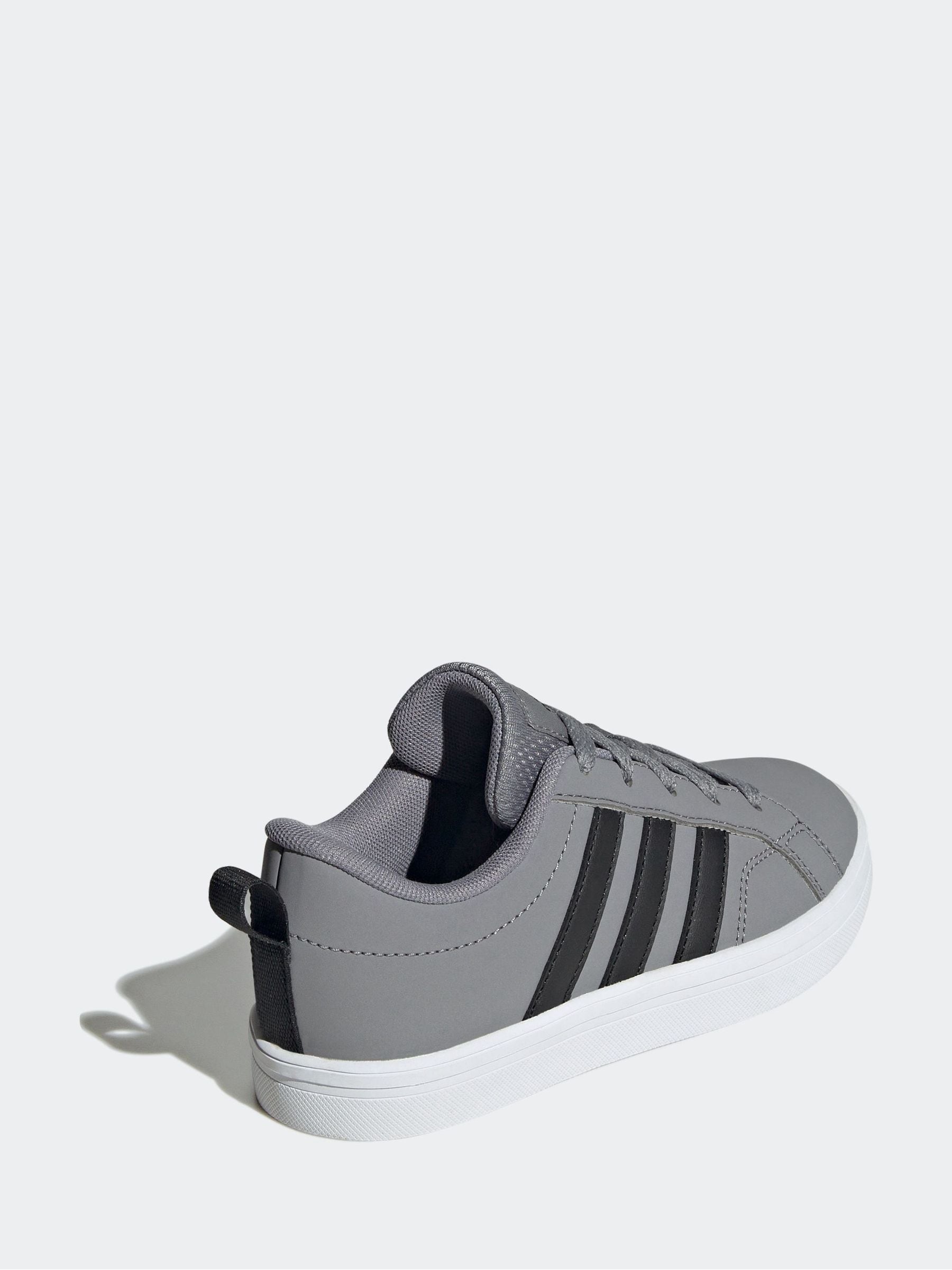 adidas Grey/Black Lace Up VS Pace 2.0 Kids Trainers image 4