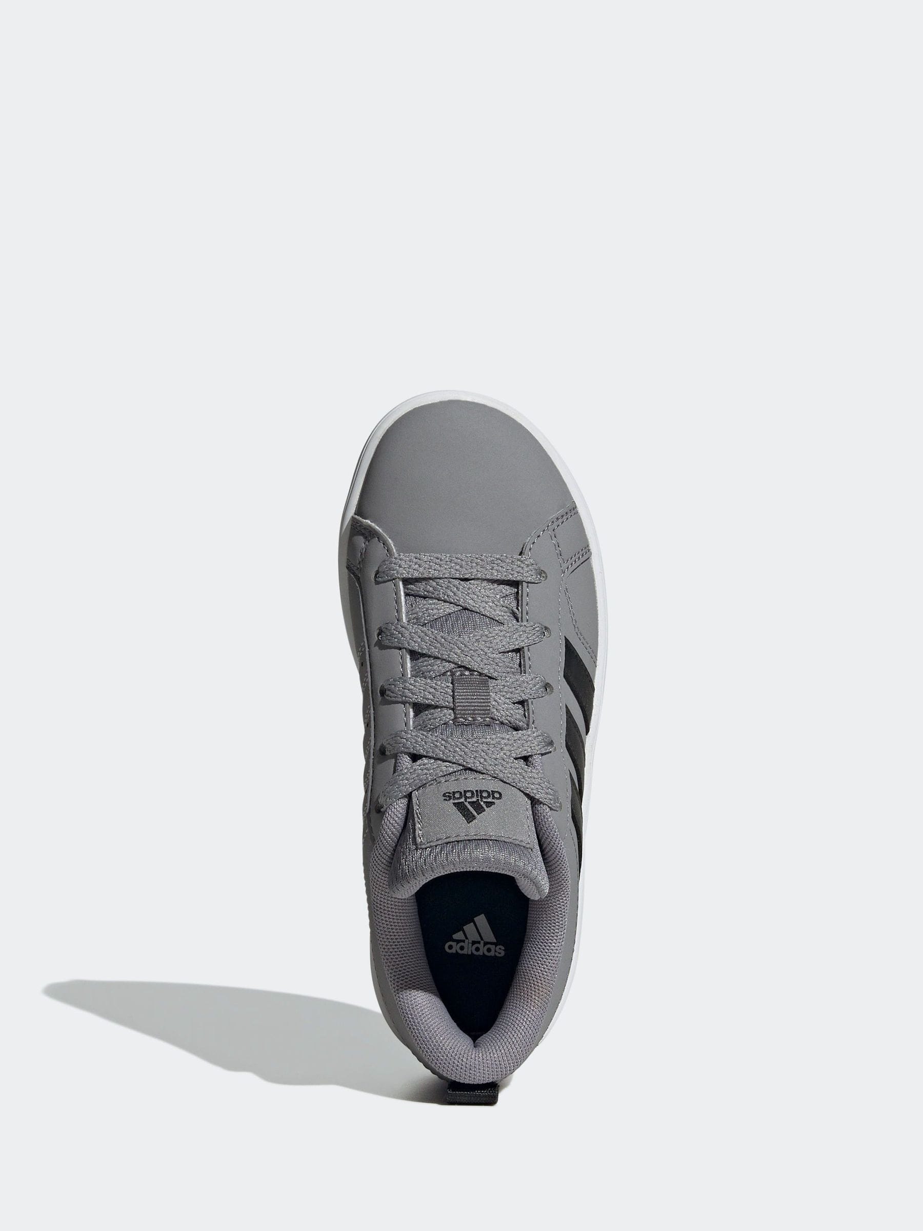 adidas Grey/Black Lace Up VS Pace 2.0 Kids Trainers image 5