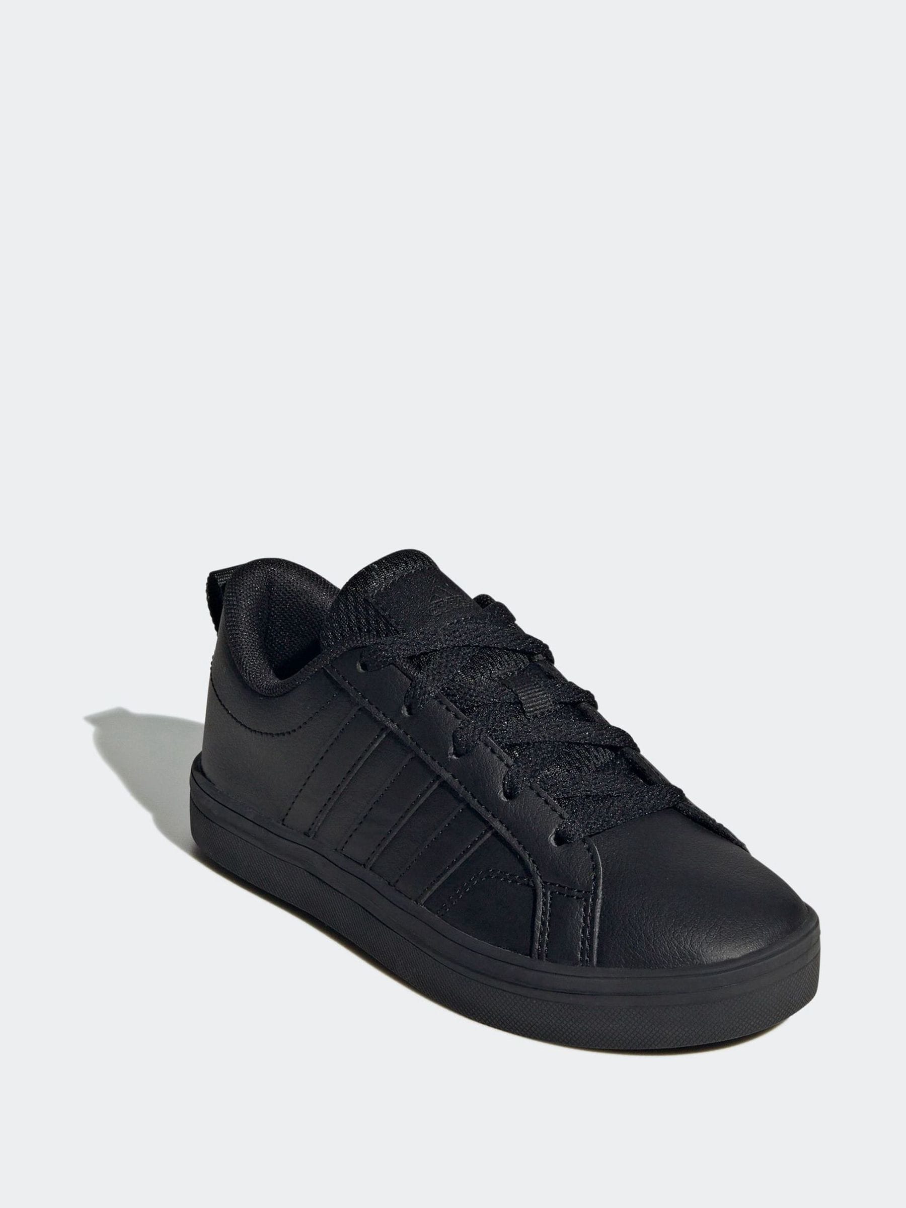 adidas Black Lace Up VS Pace 2.0 Kids Trainers image 3