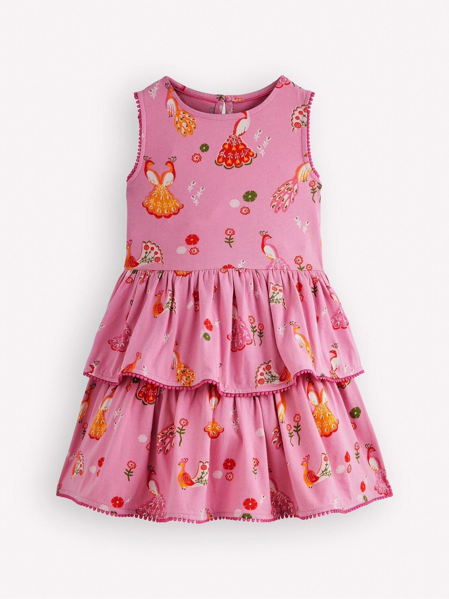 Boden Pink Tiered Jersey Sundress image 1