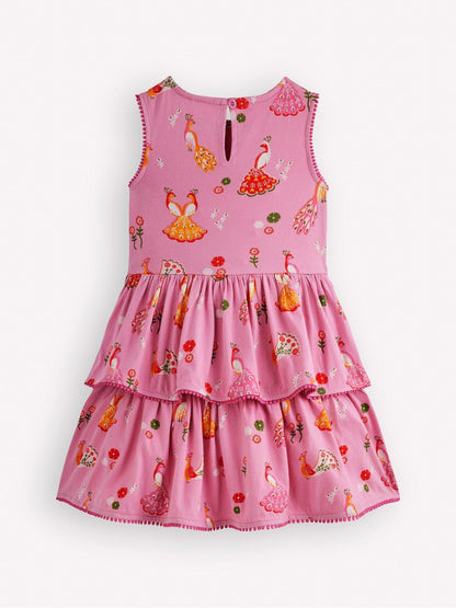 Boden Pink Tiered Jersey Sundress image 2