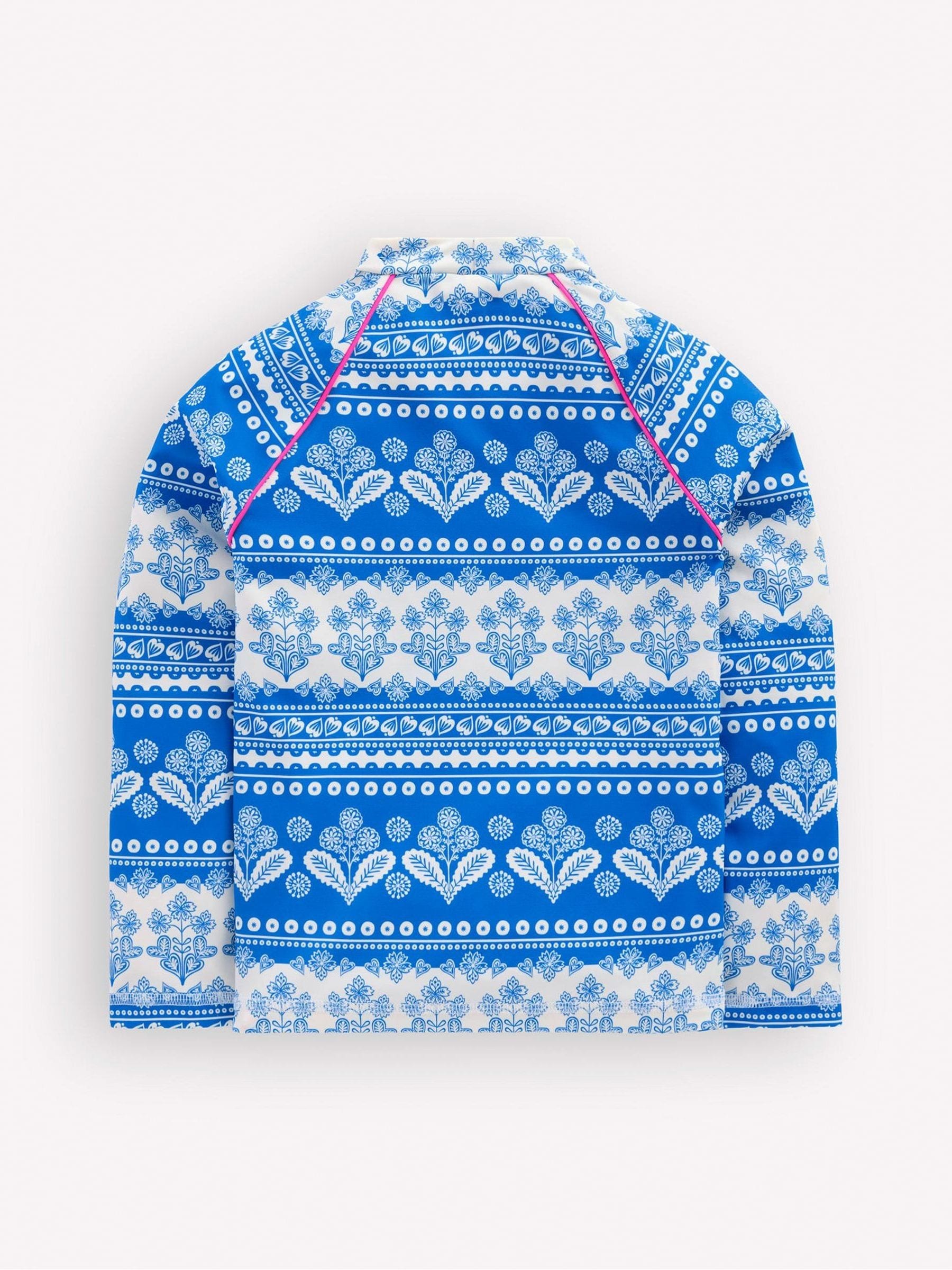 Boden Blue Sun Safe Patterned Rash Vest image 2