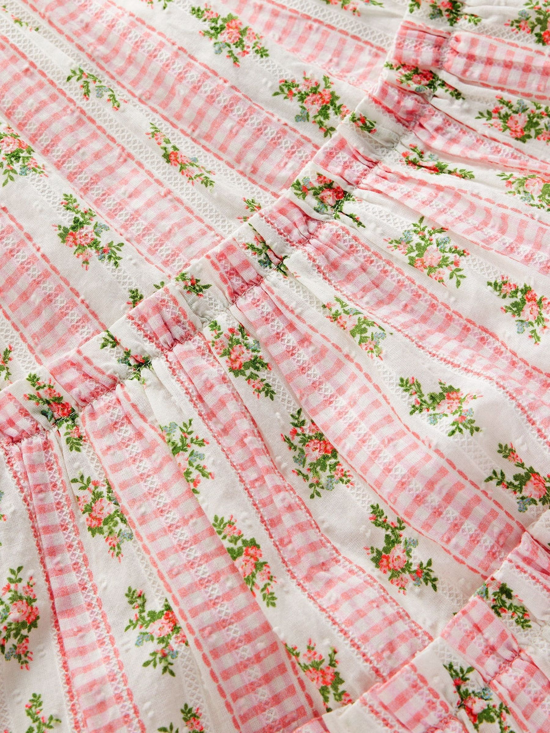 Boden Pink Tiered Midi Sundress image 3