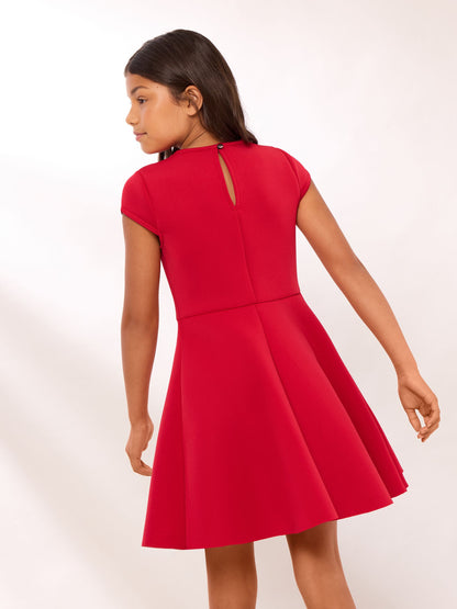 Lipsy Red Statement Bow Scuba Dress (5-16yrs) - image 5