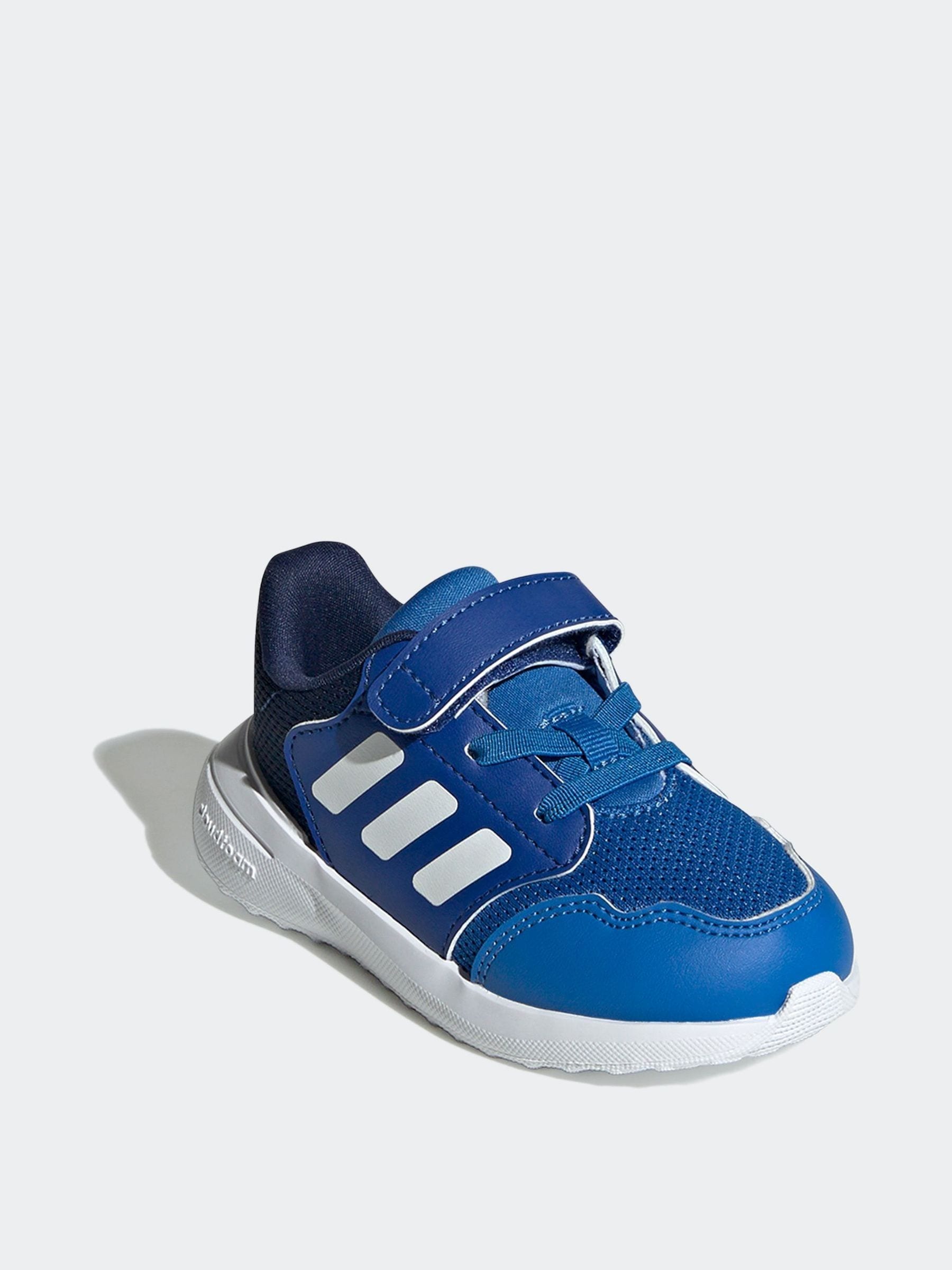 adidas Blue Hook and Loop Tensaur Run 3.0 Infant Trainers image 3