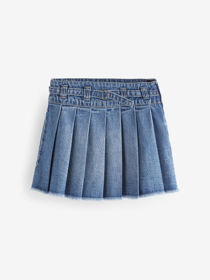 Dsiney Kidz - Mid Blue Denim Pleated Skirt (3-16yrs) image 5