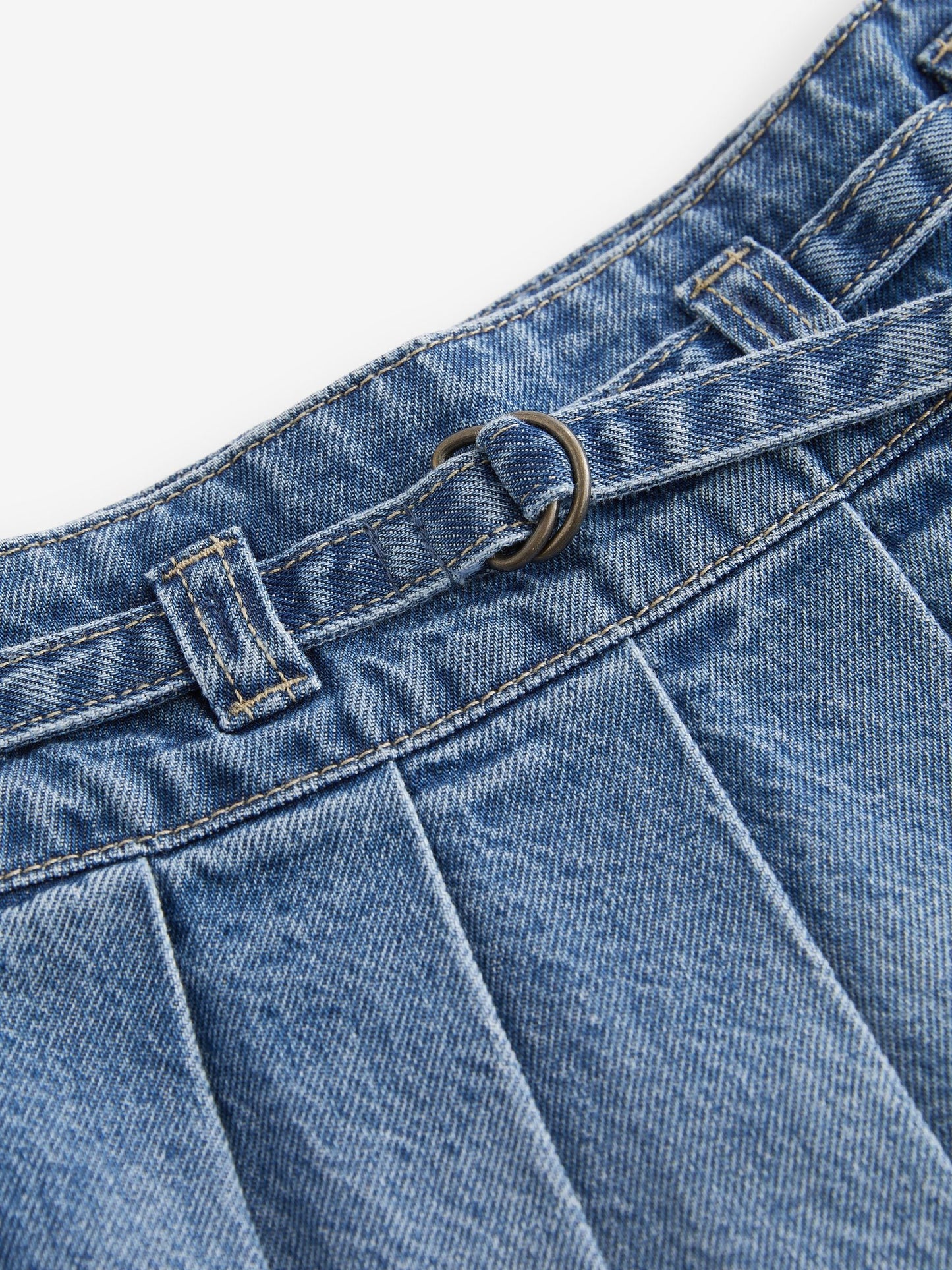 Dsiney Kidz - Mid Blue Denim Pleated Skirt (3-16yrs) image 7