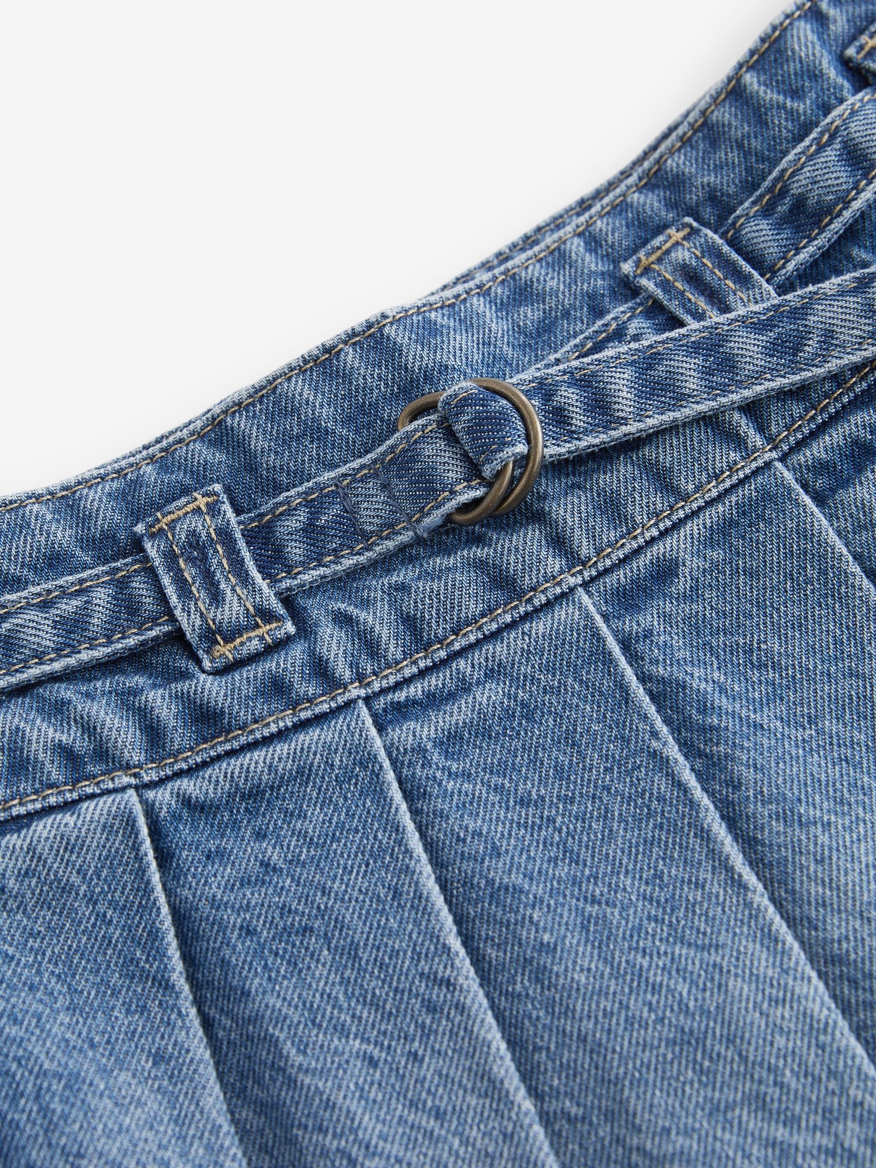 Dsiney Kidz - Mid Blue Denim Pleated Skirt (3-16yrs) image 7