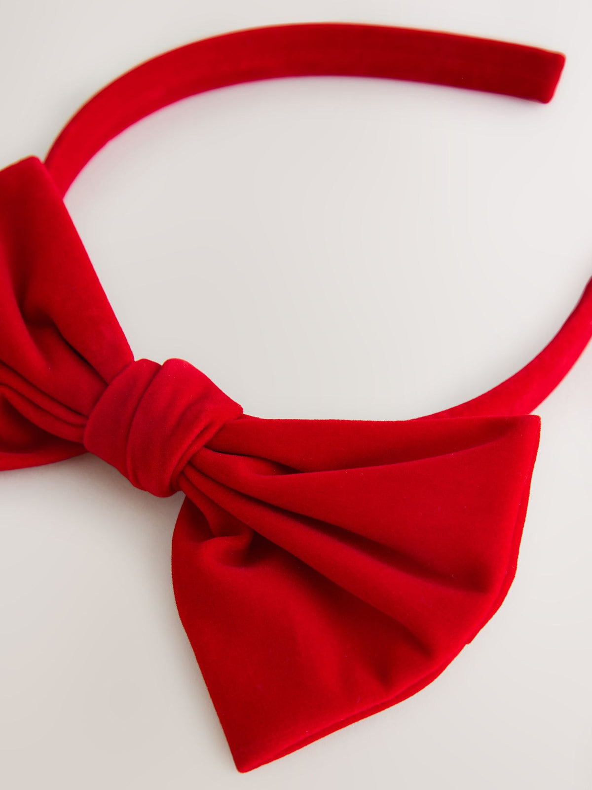Red Velvet Bow Aliceband - image 2