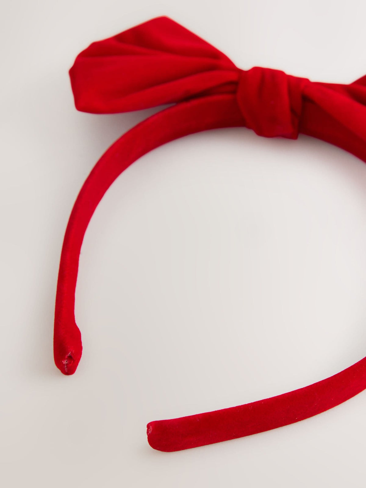 Red Velvet Bow Aliceband - image 3