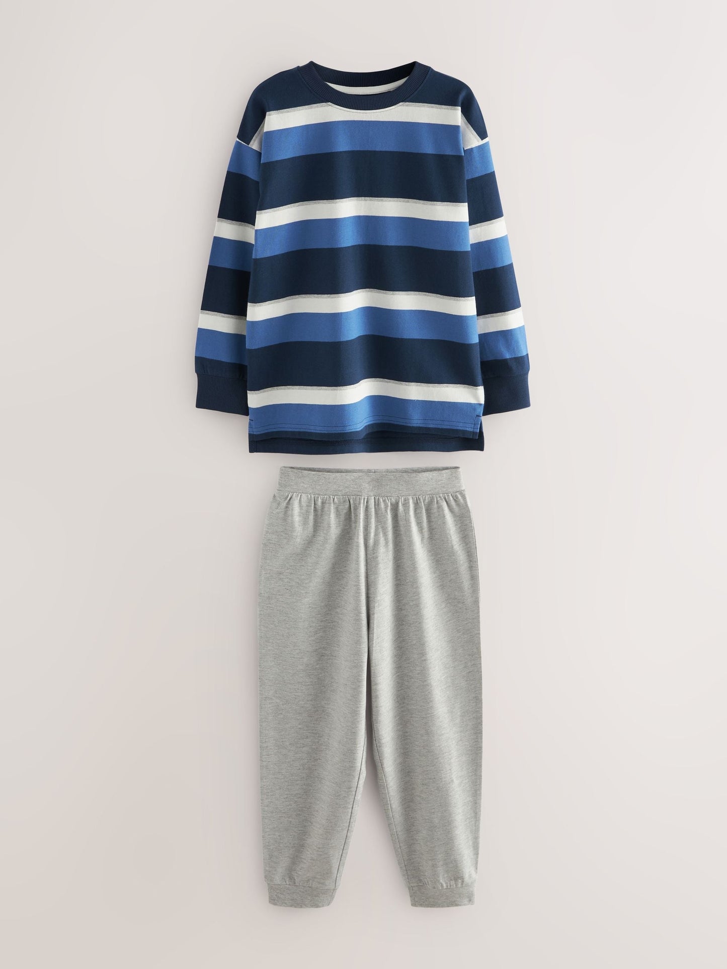 Blue/Navy/Grey 3 Pack Jogger Pyjamas (3-16yrs) image 4