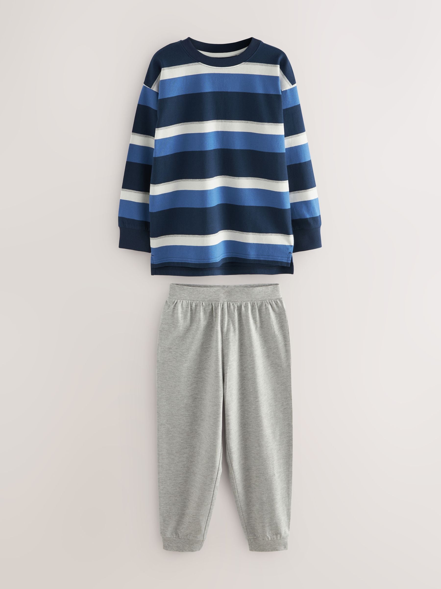 Blue/Navy/Grey 3 Pack Jogger Pyjamas (3-16yrs) image 4