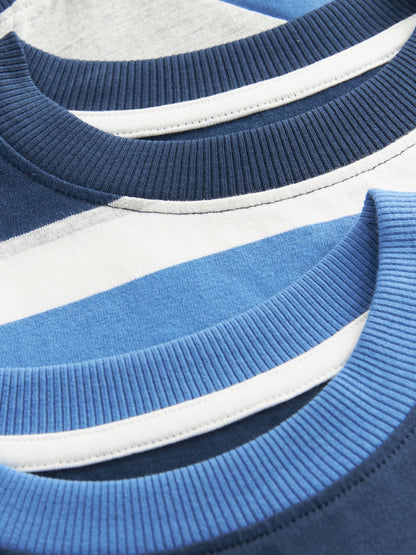 Blue/Navy/Grey 3 Pack Jogger Pyjamas (3-16yrs) image 8