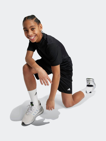Dsiney Kidz - adidas Black Train Essentials Logo Regular Fit Shorts Kids image 2