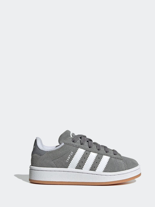 adidas Originals Grey Light Campus 00s Elastic Lace Kids Trainers image 1