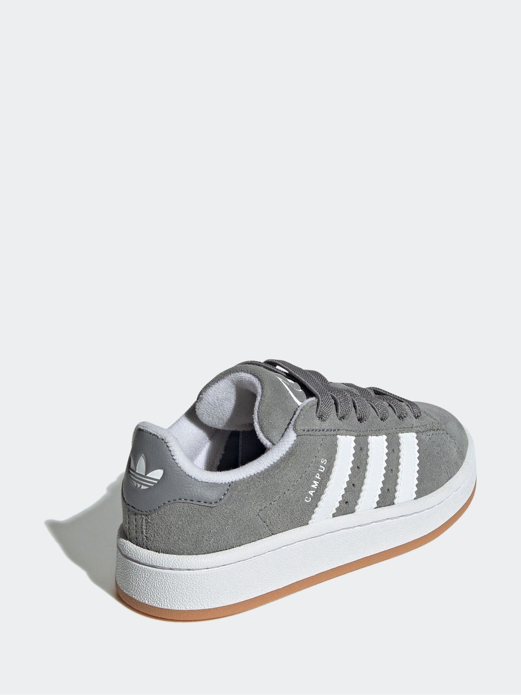 adidas Originals Grey Light Campus 00s Elastic Lace Kids Trainers image 5
