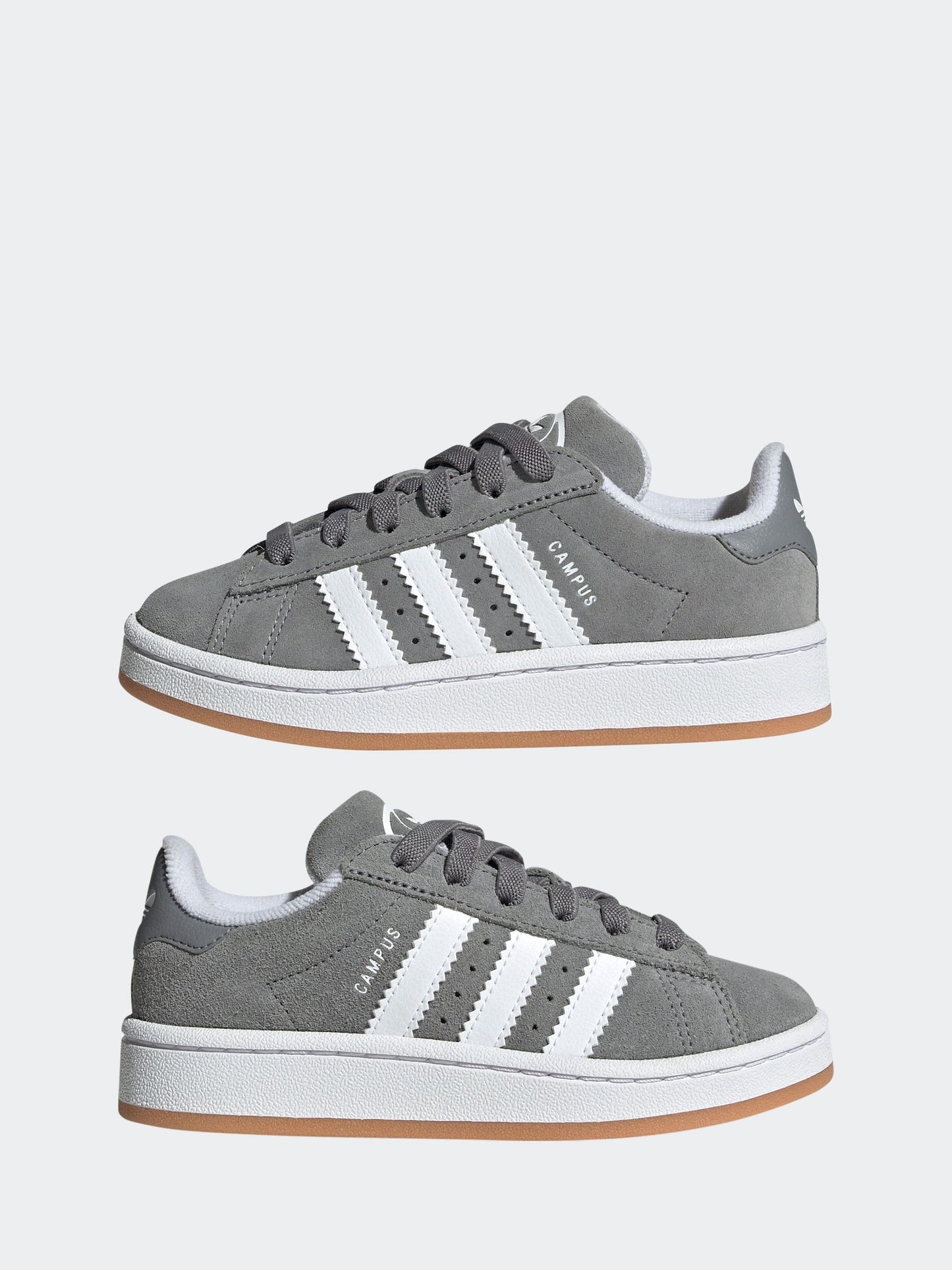 adidas Originals Grey Light Campus 00s Elastic Lace Kids Trainers image 7