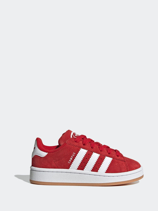 adidas Originals Bright Red Campus 00s Elastic Lace Kids Trainers image 1