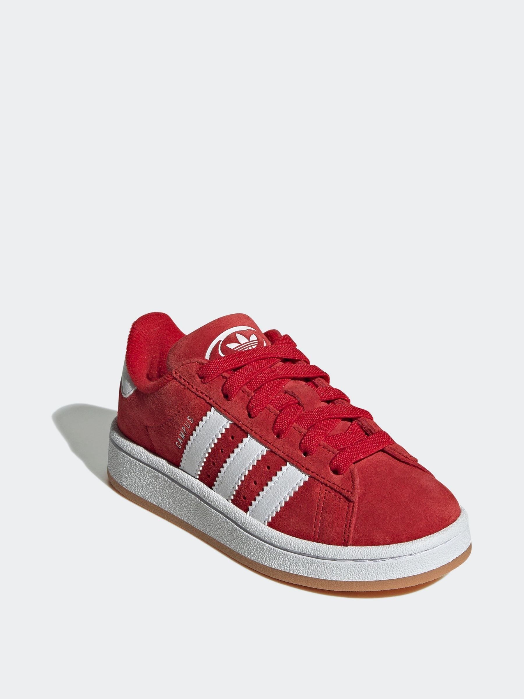 adidas Originals Bright Red Campus 00s Elastic Lace Kids Trainers image 3