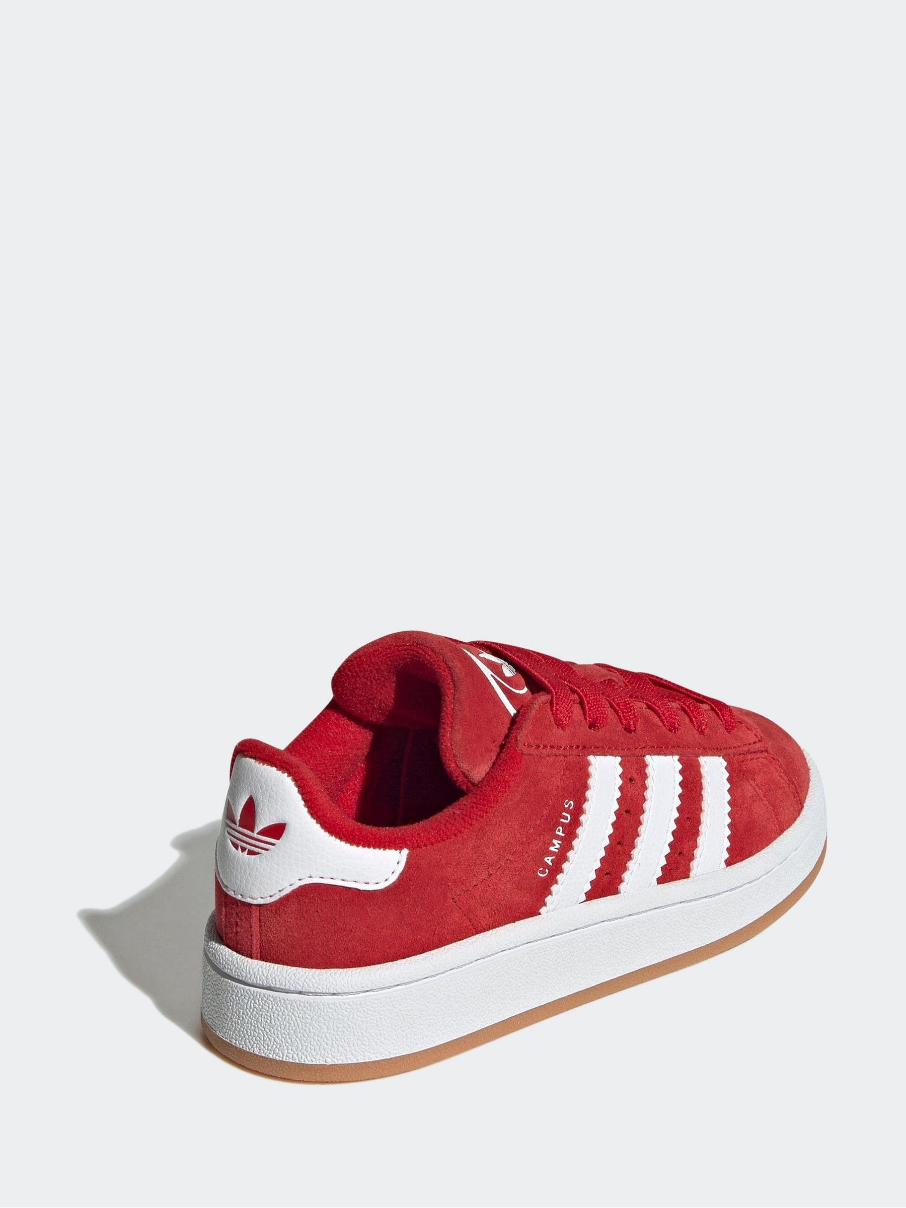adidas Originals Bright Red Campus 00s Elastic Lace Kids Trainers image 4