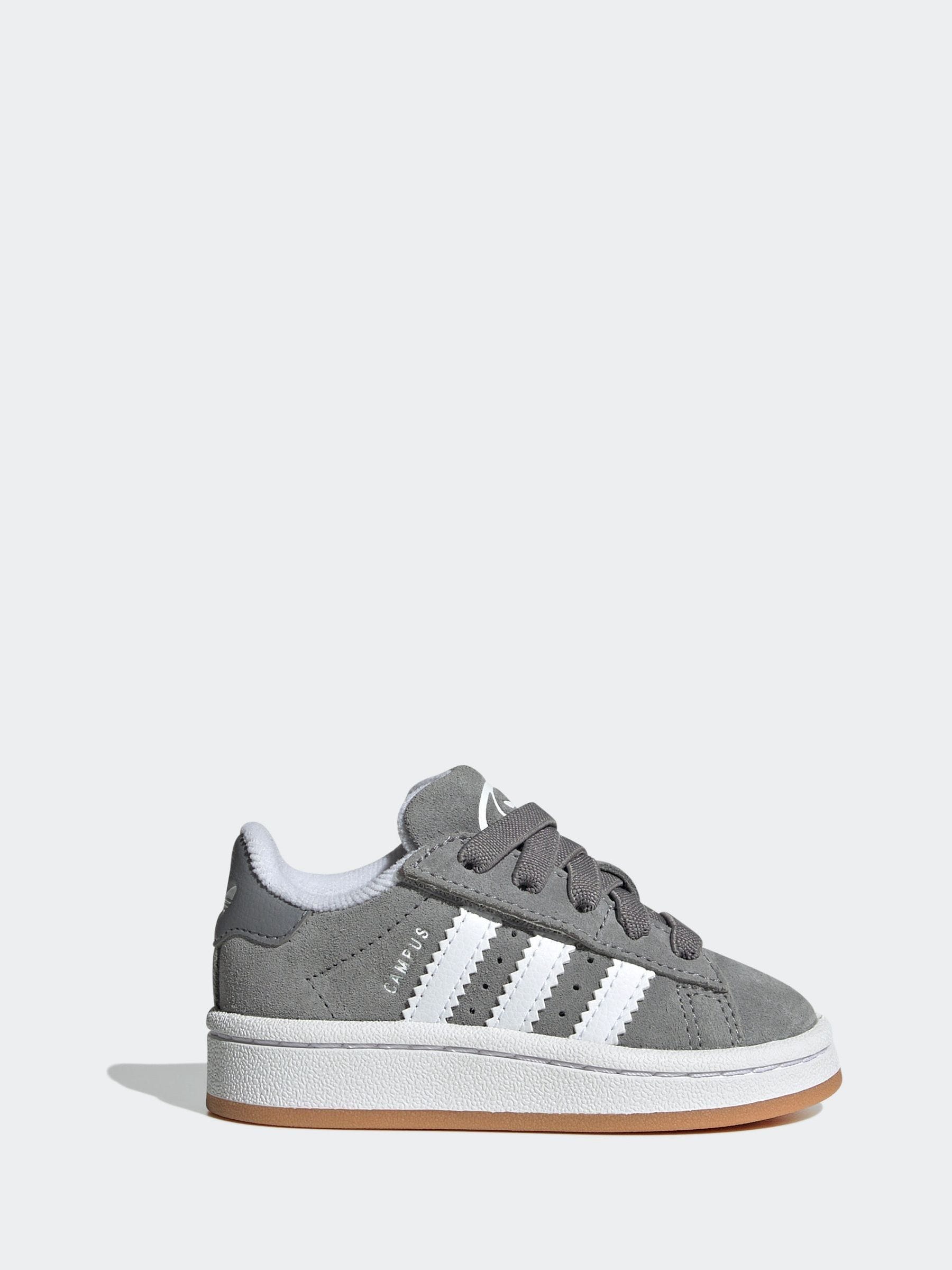 adidas Originals Grey Campus 00s Comfort Closure Elastic Lace Infant Trainers image 3