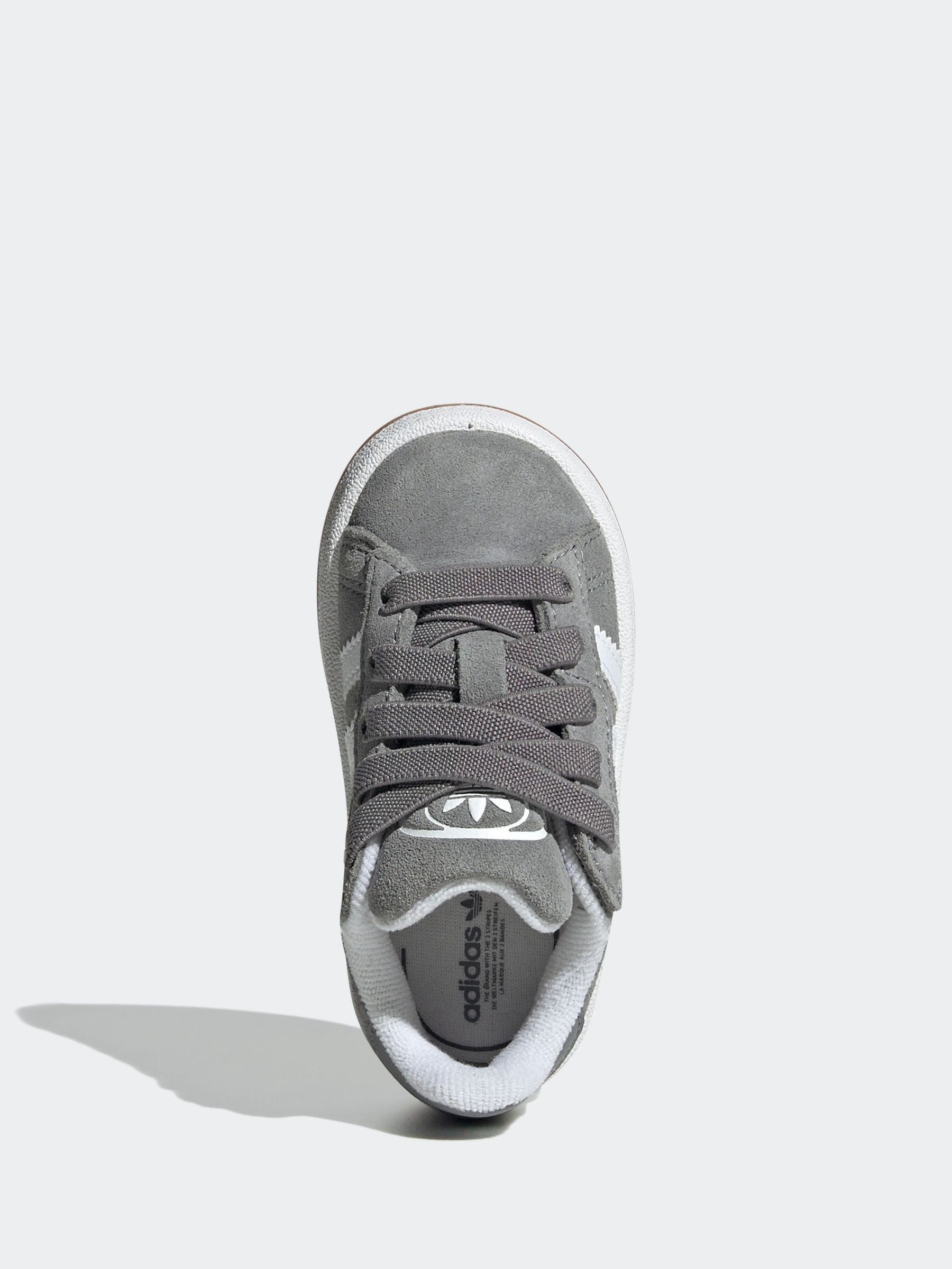 adidas Originals Grey Campus 00s Comfort Closure Elastic Lace Infant Trainers image 7