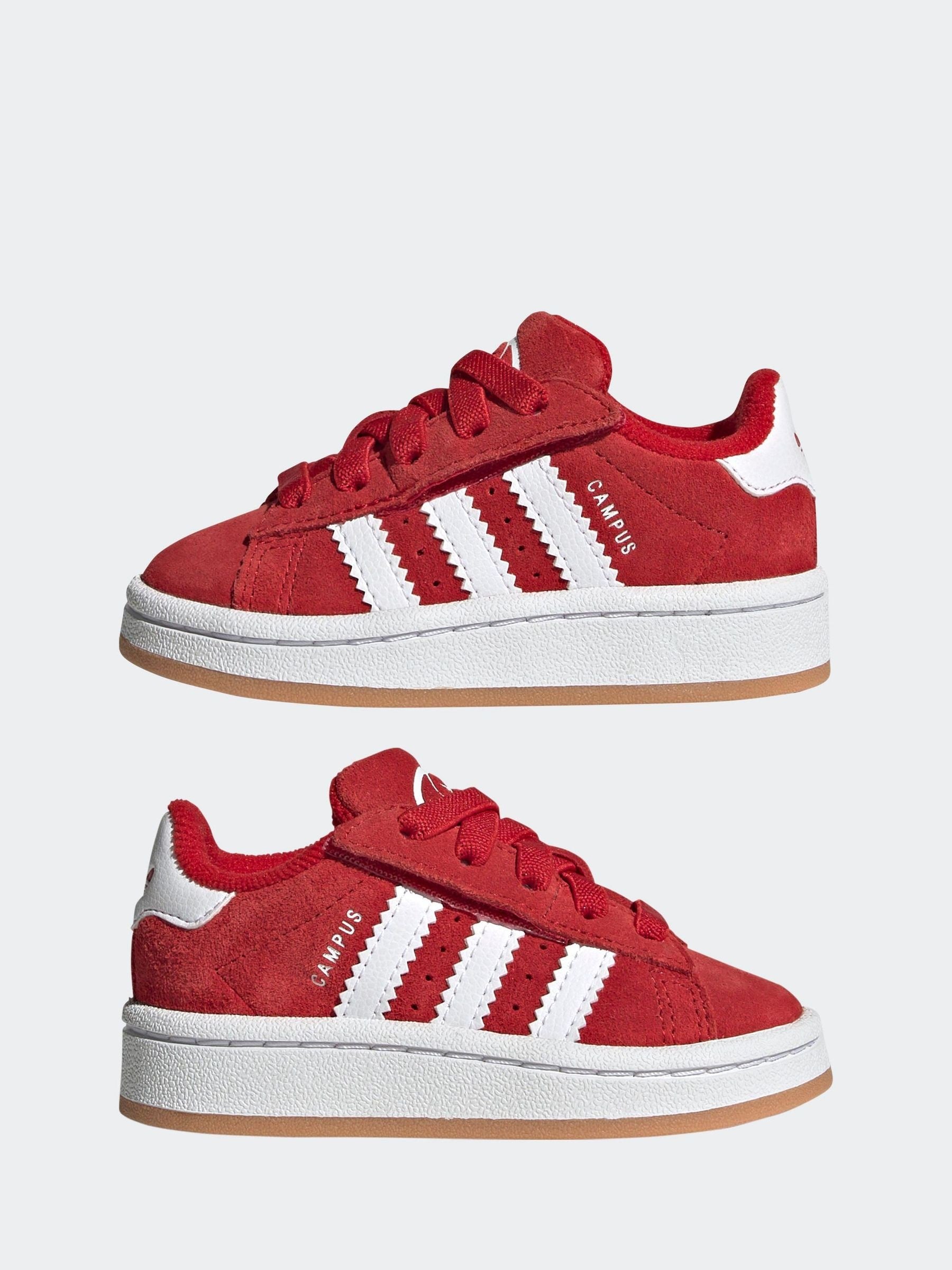 adidas Originals Red Campus 00s Comfort Closure Elastic Lace Infant Trainers image 5