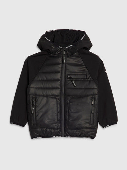 Dsiney Kidz - River Island Black Lightweight Hooded School Jacket image 1