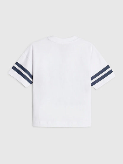 Dsiney Kidz - River Island White Oversized Bulldog New York T-Shirt image 2