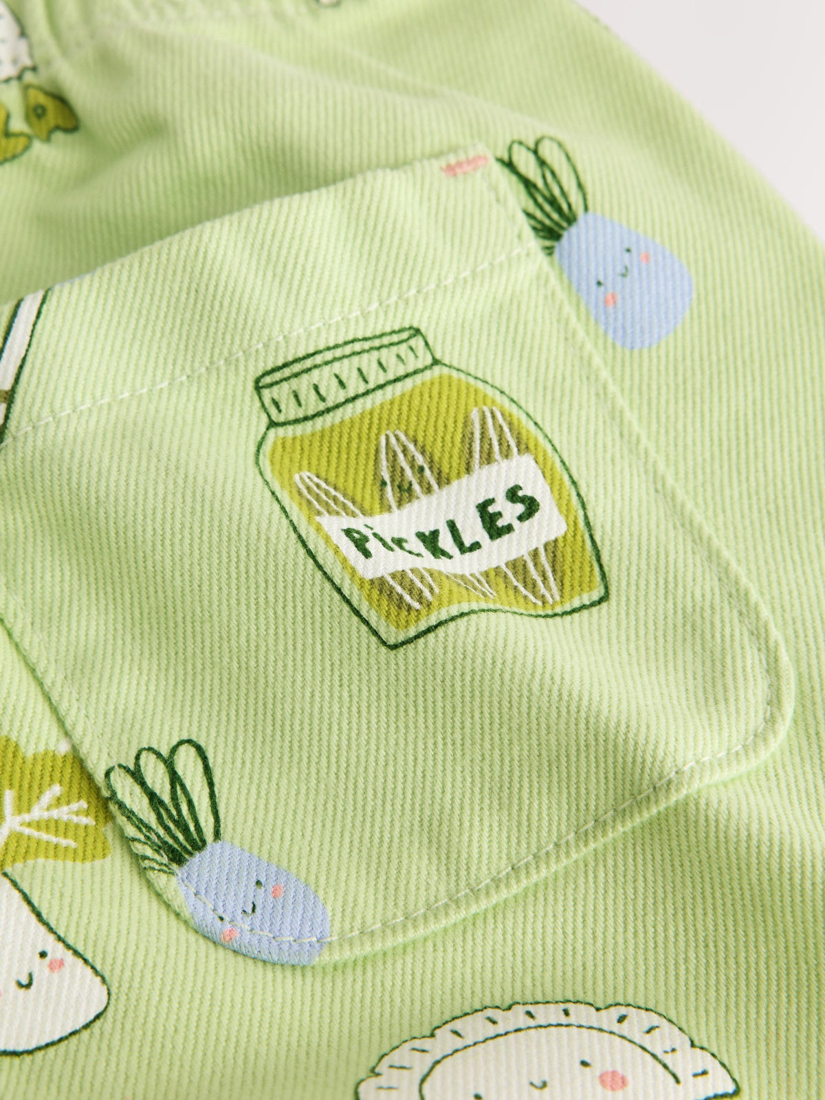 Green Food Printed Jeans (3mths-7yrs) - image 3