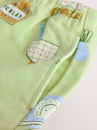 Green Food Printed Jeans (3mths-7yrs) - image 4