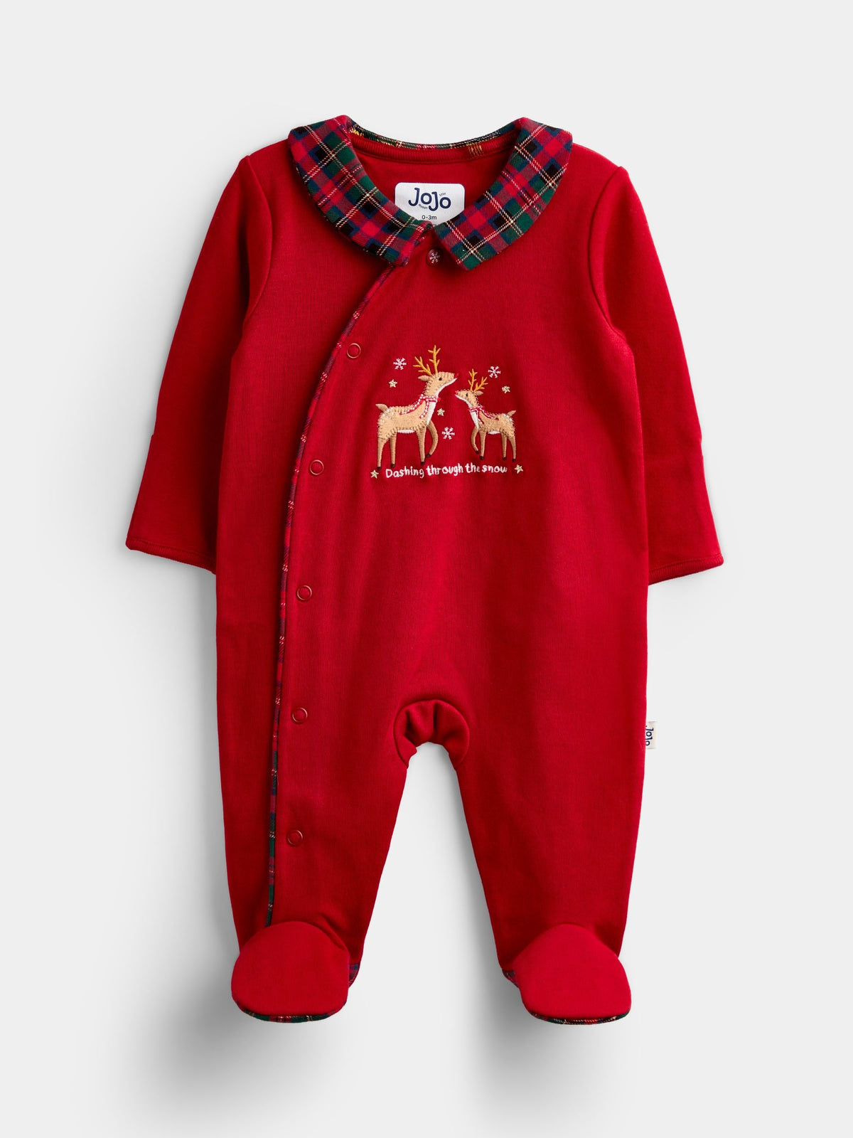 Jojo Maman Bébé Red Christmas Sleepuit - image 1