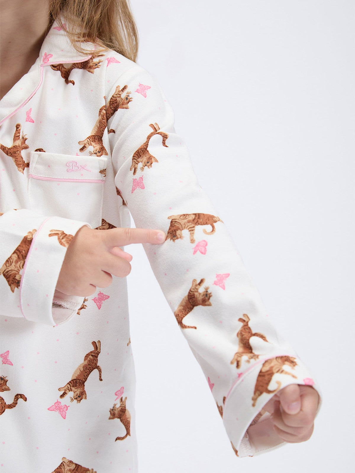 Boux Avenue White Cat Fleece Pyjamas In A Bag - image 5