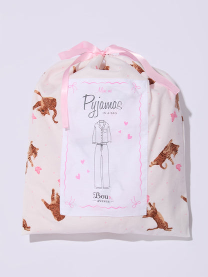 Boux Avenue White Cat Fleece Pyjamas In A Bag - image 6
