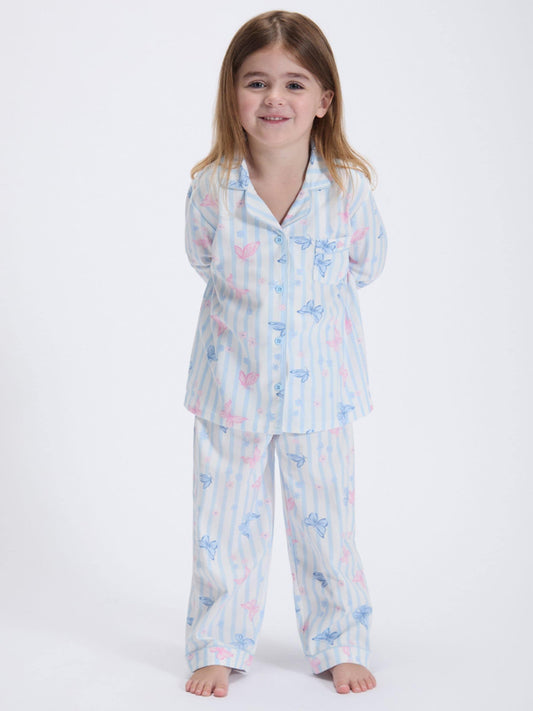 Boux Avenue Blue/Pink Fleece Pyjamas In A Bag - image 1