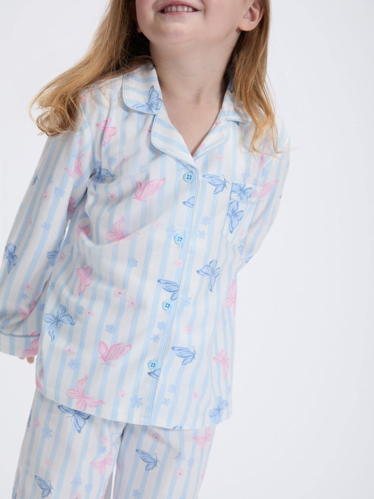 Boux Avenue Blue/Pink Fleece Pyjamas In A Bag - image 2