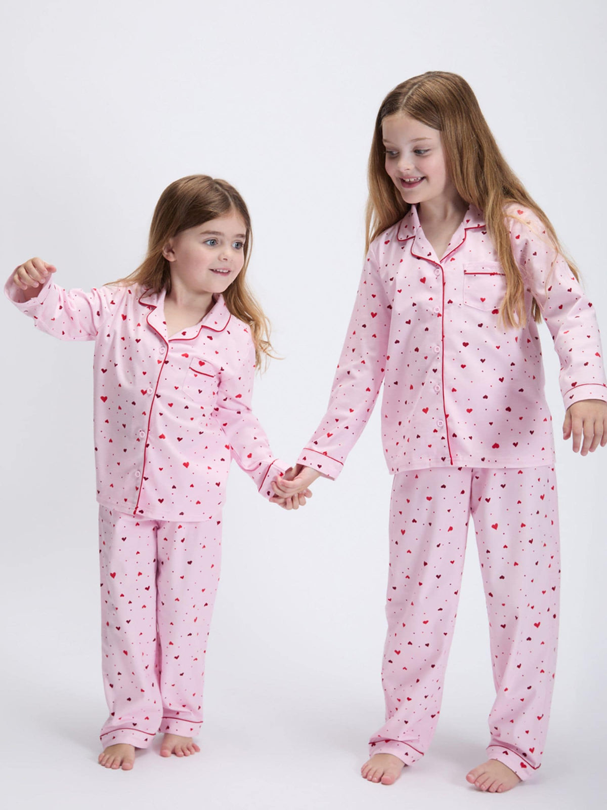 Boux Avenue Pink/Red Heart Fleece Pyjamas In A Bag - image 5