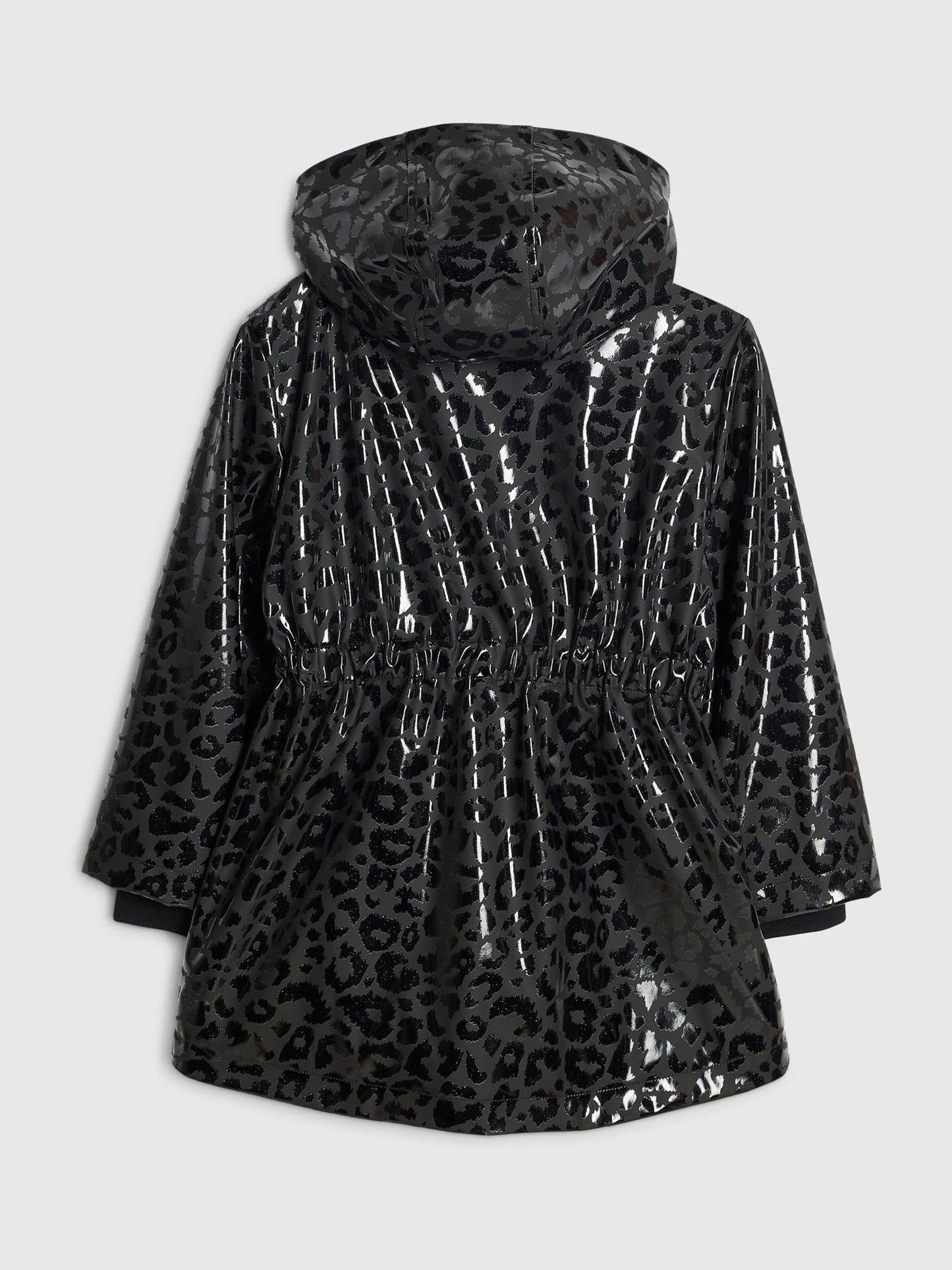 Dsiney Kidz - River Island Black Leopard Print Hooded Rain Jacket image 2