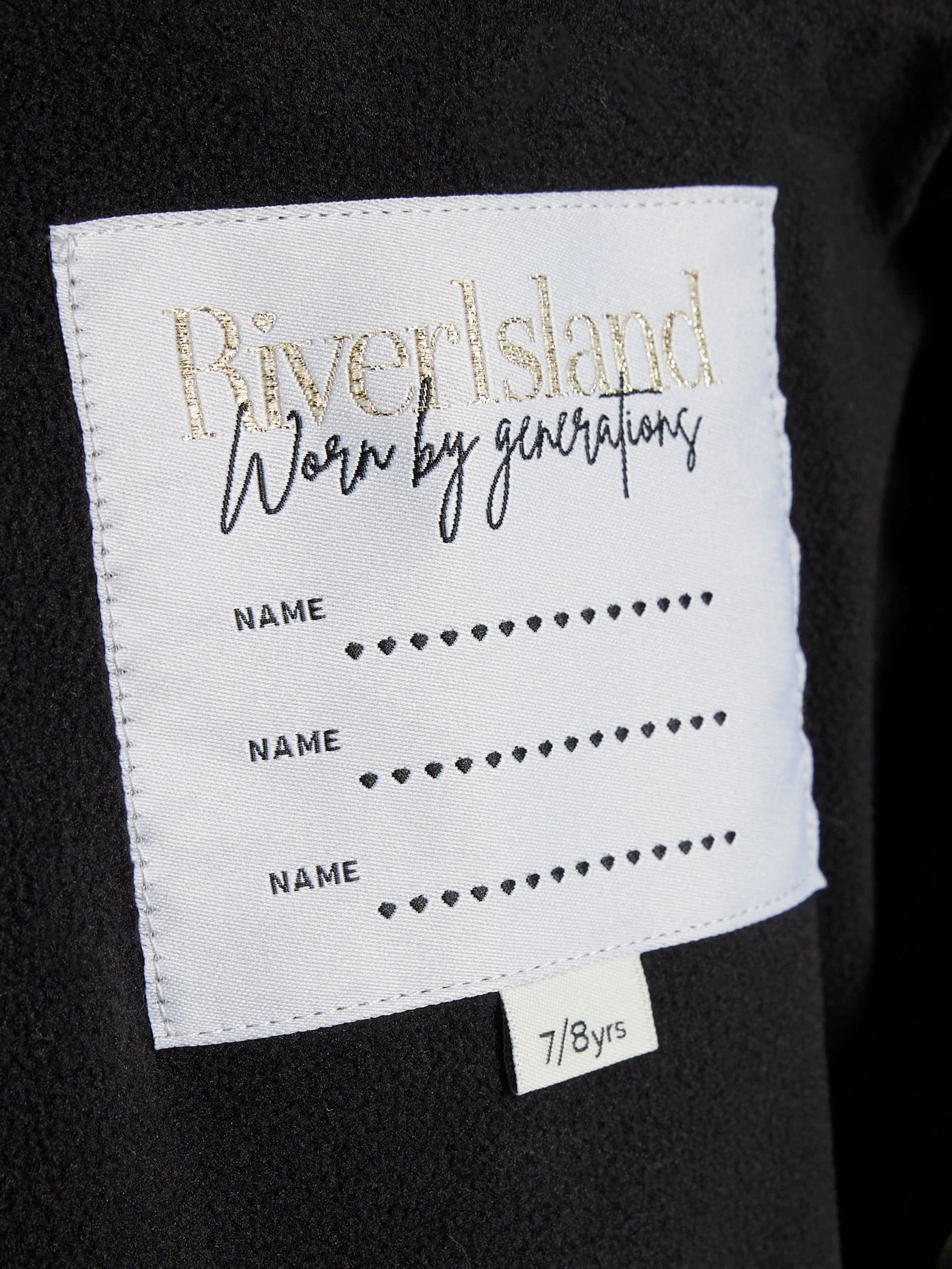 Dsiney Kidz - River Island Black Leopard Print Hooded Rain Jacket image 4