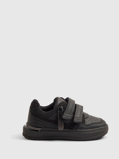 River Island Black Back To School Veltcro Trainers image 1