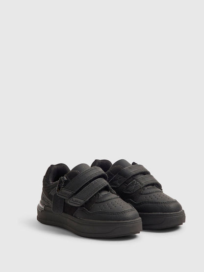River Island Black Back To School Veltcro Trainers image 2