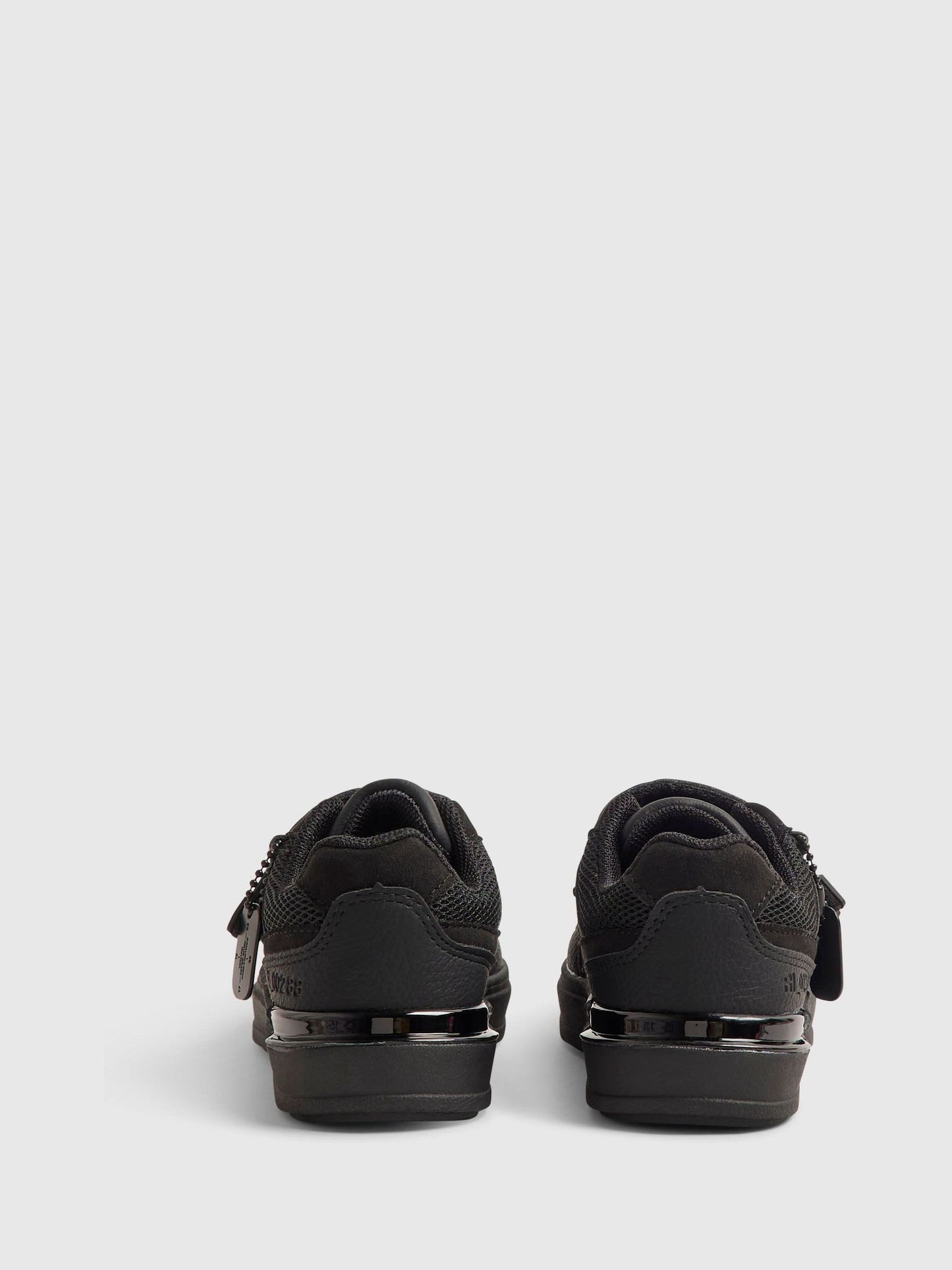 River Island Black Back To School Veltcro Trainers image 4