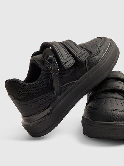 River Island Black Back To School Veltcro Trainers image 5