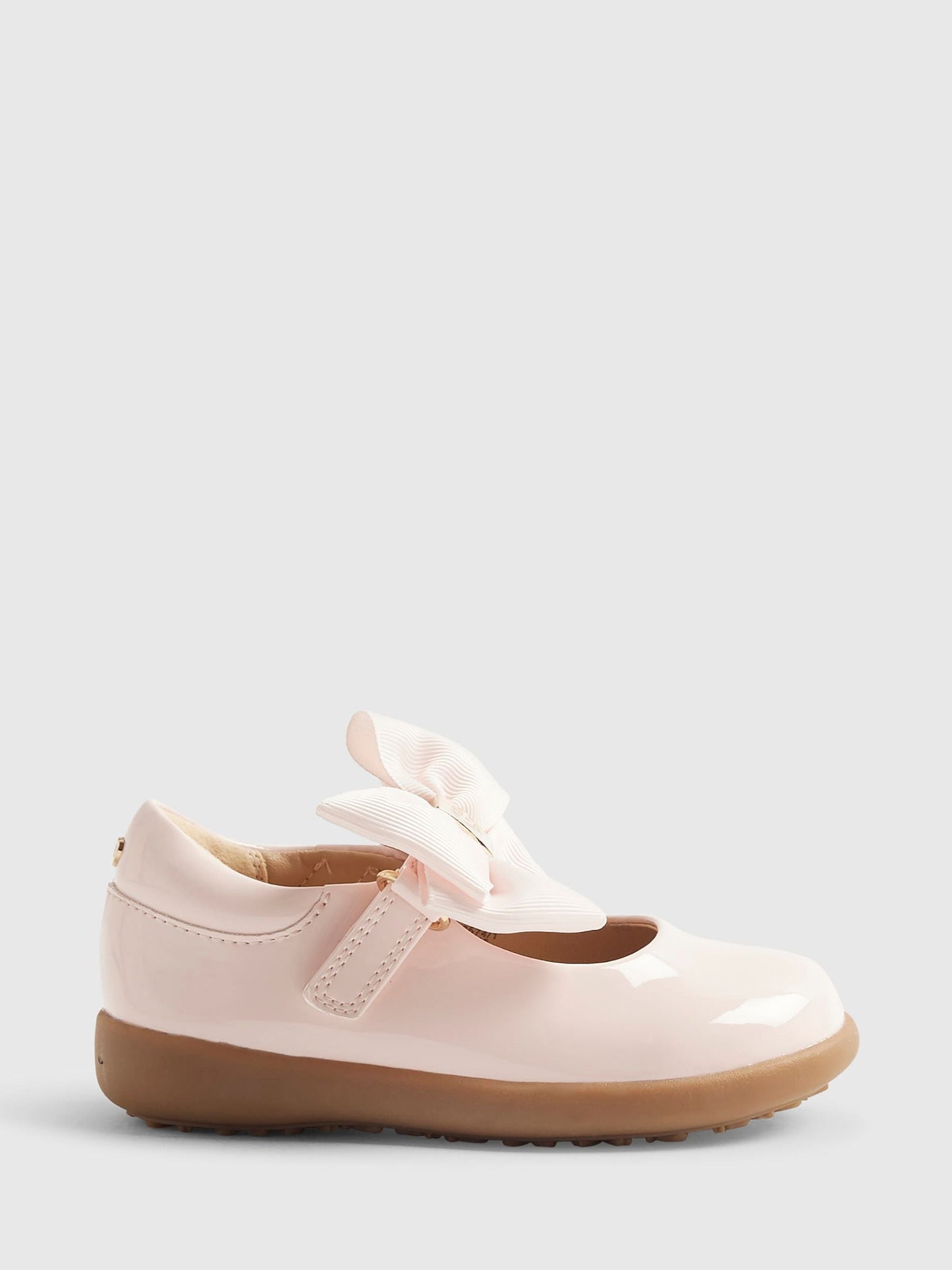 River Island Pink Bow Mary Jane Shoes image 1