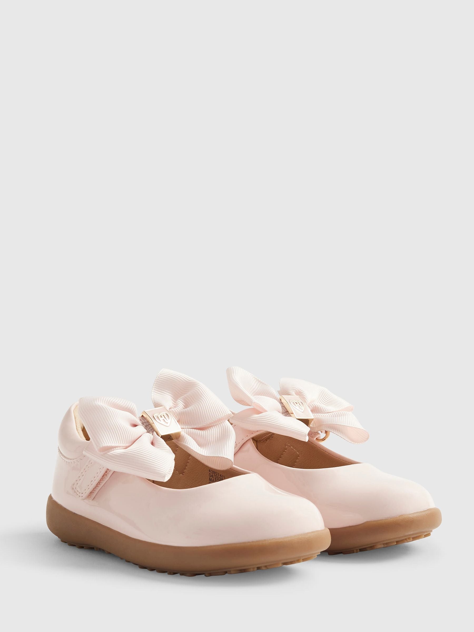 River Island Pink Bow Mary Jane Shoes image 2